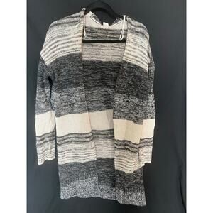 Gap Long Cardigan / Large / Stripe / Cotton / Warm